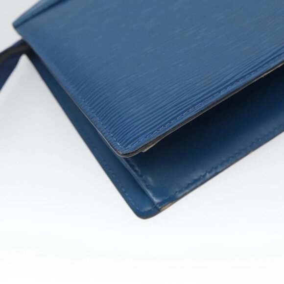 LOUIS VUITTON Epi Trousse Crete Pouch Blue M48405 LV Auth 126015 - Picture 12 of 16